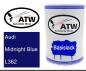 Preview: Audi, Midnight Blue, L362: 500ml Lackdose, von ATW Autoteile West.